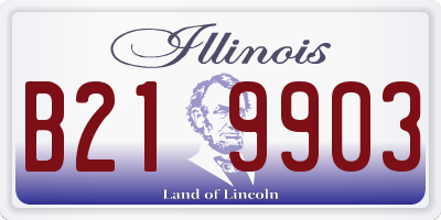 IL license plate B219903