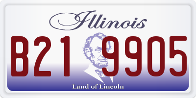 IL license plate B219905