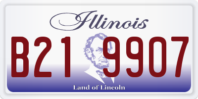 IL license plate B219907