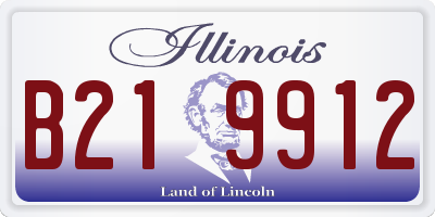 IL license plate B219912
