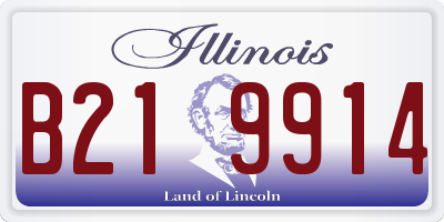 IL license plate B219914