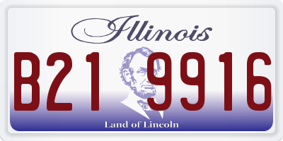 IL license plate B219916