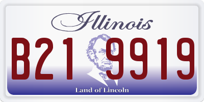 IL license plate B219919