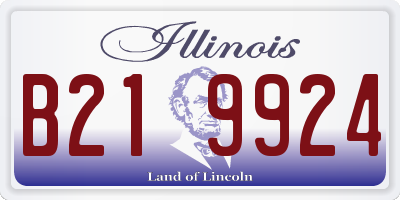 IL license plate B219924