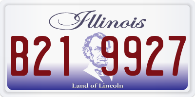 IL license plate B219927