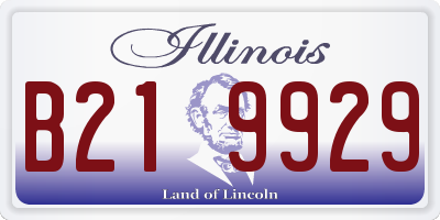 IL license plate B219929
