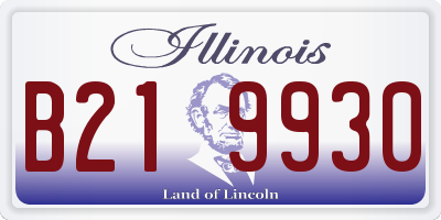 IL license plate B219930