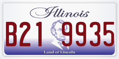 IL license plate B219935