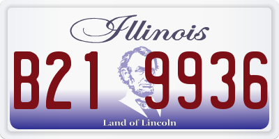 IL license plate B219936