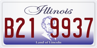 IL license plate B219937