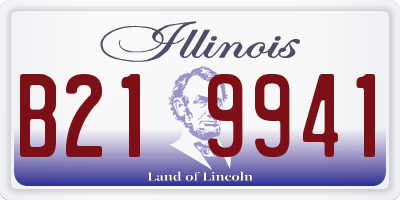 IL license plate B219941