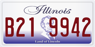IL license plate B219942