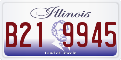 IL license plate B219945