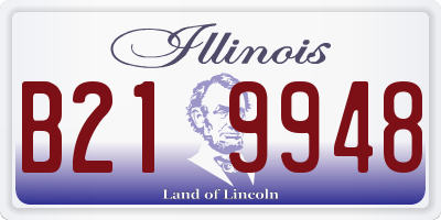 IL license plate B219948