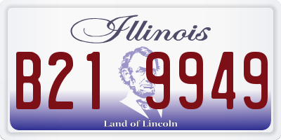 IL license plate B219949