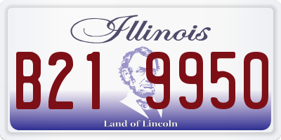 IL license plate B219950