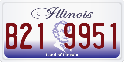 IL license plate B219951