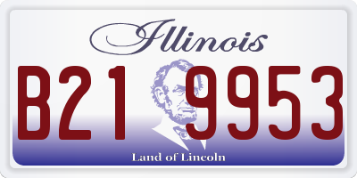 IL license plate B219953