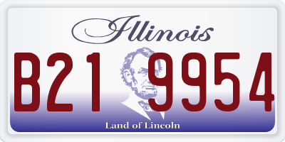 IL license plate B219954