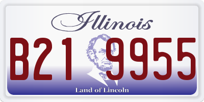 IL license plate B219955