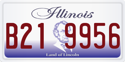 IL license plate B219956