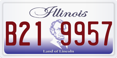 IL license plate B219957