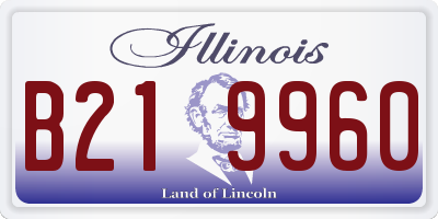 IL license plate B219960