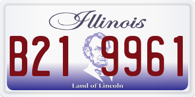 IL license plate B219961