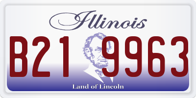 IL license plate B219963