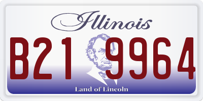 IL license plate B219964