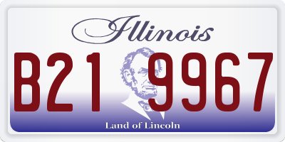 IL license plate B219967