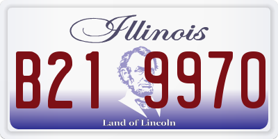 IL license plate B219970