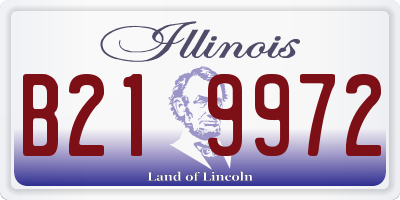 IL license plate B219972