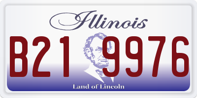 IL license plate B219976