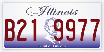 IL license plate B219977