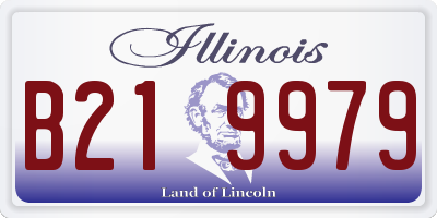 IL license plate B219979