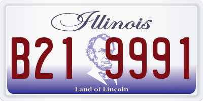 IL license plate B219991