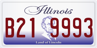 IL license plate B219993