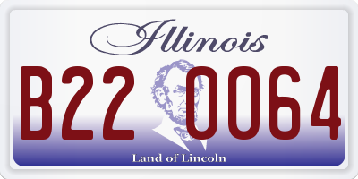 IL license plate B220064
