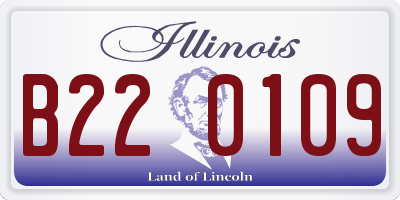 IL license plate B220109