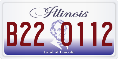 IL license plate B220112