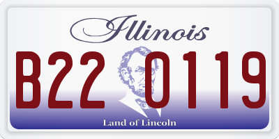 IL license plate B220119