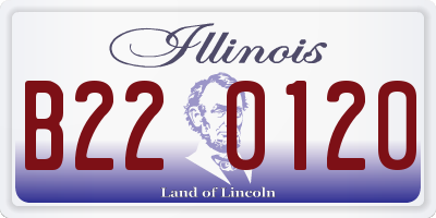IL license plate B220120