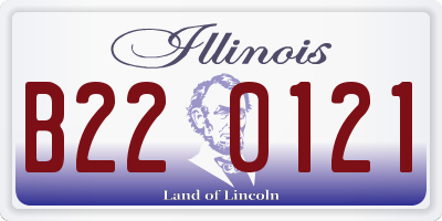 IL license plate B220121
