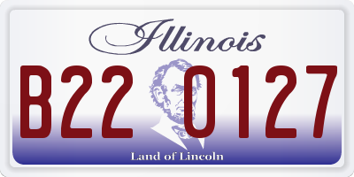 IL license plate B220127