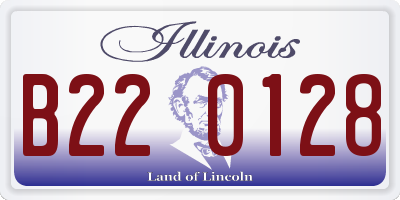 IL license plate B220128