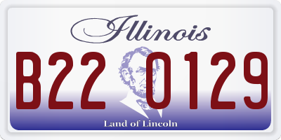 IL license plate B220129