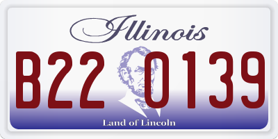 IL license plate B220139