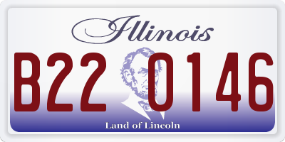 IL license plate B220146
