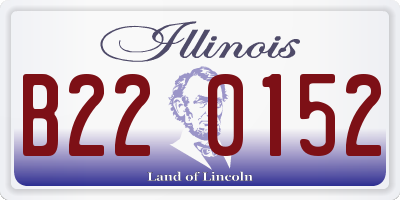 IL license plate B220152